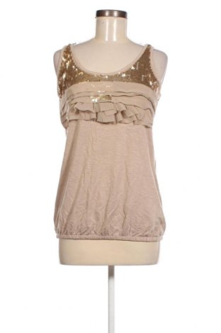 Γυναικείο αμάνικο μπλουζάκι Orsay, Μέγεθος S, Χρώμα Χρυσαφί, Τιμή 3,62 €