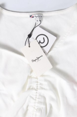 Γυναικείο αμάνικο μπλουζάκι Pepe Jeans, Μέγεθος XL, Χρώμα Λευκό, Τιμή 19,18 €