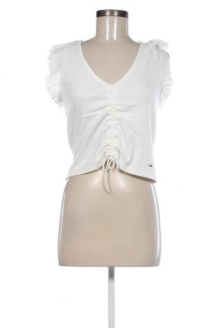 Γυναικείο αμάνικο μπλουζάκι Pepe Jeans, Μέγεθος L, Χρώμα Λευκό, Τιμή 19,18 €