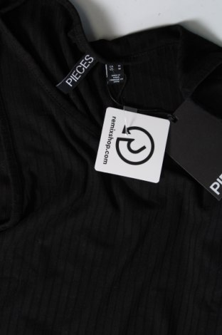 Γυναικείο αμάνικο μπλουζάκι Pieces, Μέγεθος M, Χρώμα Μαύρο, Τιμή 5,59 €