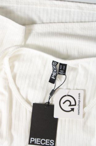 Γυναικείο αμάνικο μπλουζάκι Pieces, Μέγεθος XL, Χρώμα Λευκό, Τιμή 6,39 €