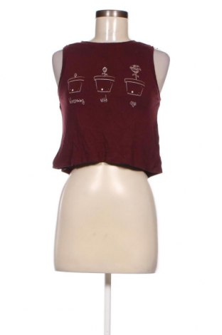 Γυναικείο αμάνικο μπλουζάκι Pull&Bear, Μέγεθος S, Χρώμα Κόκκινο, Τιμή 3,77 €