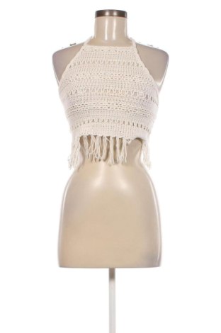 Γυναικείο αμάνικο μπλουζάκι Pull&Bear, Μέγεθος S, Χρώμα Λευκό, Τιμή 8,04 €