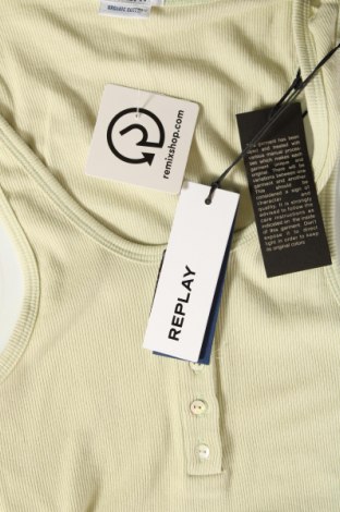Γυναικείο αμάνικο μπλουζάκι Replay, Μέγεθος M, Χρώμα Πράσινο, Τιμή 21,15 €