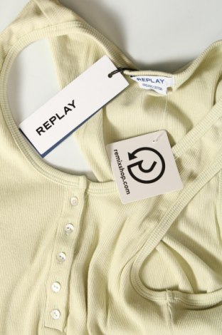 Γυναικείο αμάνικο μπλουζάκι Replay, Μέγεθος L, Χρώμα Πράσινο, Τιμή 21,15 €