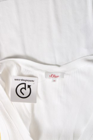Γυναικείο αμάνικο μπλουζάκι S.Oliver, Μέγεθος XS, Χρώμα Λευκό, Τιμή 8,79 €