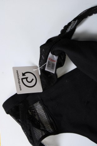Γυναικείο αμάνικο μπλουζάκι S.Oliver, Μέγεθος S, Χρώμα Μαύρο, Τιμή 6,39 €