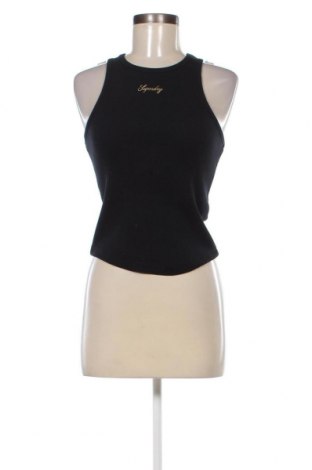 Γυναικείο αμάνικο μπλουζάκι Superdry, Μέγεθος L, Χρώμα Μαύρο, Τιμή 17,53 €