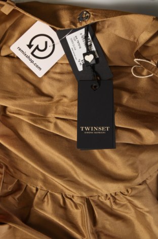 Γυναικείο αμάνικο μπλουζάκι TWINSET, Μέγεθος L, Χρώμα Καφέ, Τιμή 37,11 €