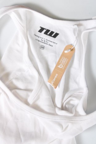 Γυναικείο αμάνικο μπλουζάκι Tally Weijl, Μέγεθος XS, Χρώμα Λευκό, Τιμή 5,19 €