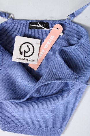 Γυναικείο αμάνικο μπλουζάκι Tally Weijl, Μέγεθος L, Χρώμα Μπλέ, Τιμή 7,03 €