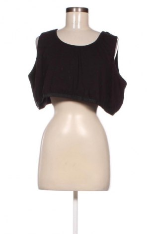 Γυναικείο αμάνικο μπλουζάκι Ulla Popken, Μέγεθος 4XL, Χρώμα Μαύρο, Τιμή 9,83 €