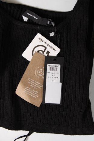 Γυναικείο αμάνικο μπλουζάκι Vero Moda, Μέγεθος L, Χρώμα Μαύρο, Τιμή 10,23 €