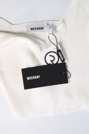 Γυναικείο αμάνικο μπλουζάκι Weekday, Μέγεθος M, Χρώμα Εκρού, Τιμή 12,37 €