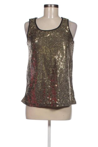 Γυναικείο αμάνικο μπλουζάκι Xlnt, Μέγεθος L, Χρώμα Χρυσαφί, Τιμή 4,76 €