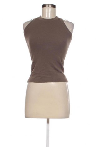 Γυναικείο αμάνικο μπλουζάκι Zara, Μέγεθος S, Χρώμα Καφέ, Τιμή 3,06 €