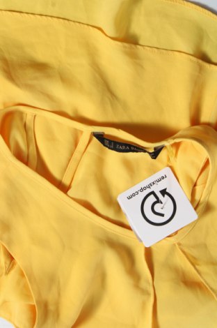 Damska koszulka na ramiączkach Zara, Rozmiar S, Kolor Żółty, Cena 65,52 zł
