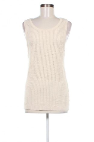 Γυναικείο αμάνικο μπλουζάκι Zara, Μέγεθος L, Χρώμα Εκρού, Τιμή 4,42 €