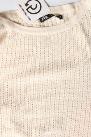 Tricou de damă Zara, Mărime L, Culoare Ecru, Preț 23,52 Lei