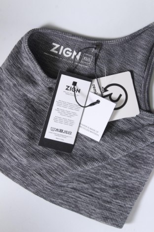 Γυναικείο αμάνικο μπλουζάκι Zign, Μέγεθος XS, Χρώμα Γκρί, Τιμή 7,19 €