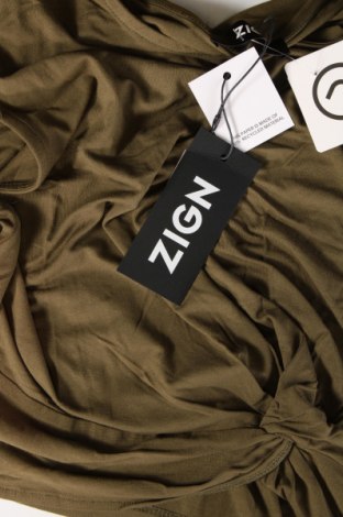 Γυναικείο αμάνικο μπλουζάκι Zign, Μέγεθος L, Χρώμα Πράσινο, Τιμή 6,39 €