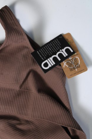 Γυναικείο αμάνικο μπλουζάκι aim'n, Μέγεθος S, Χρώμα Καφέ, Τιμή 5,59 €