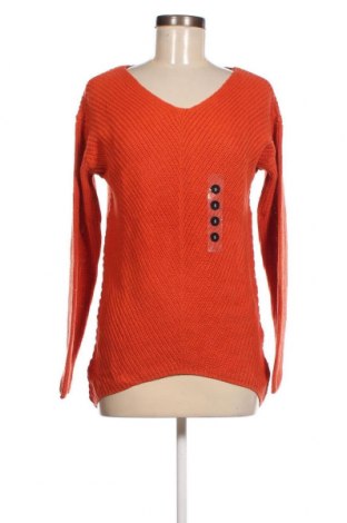 Damenpullover, Größe S, Farbe Orange, Preis 16,65 €