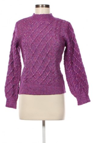 Дамски пуловер, Размер XS, Цвят Лилав, Цена 15,08 лв.