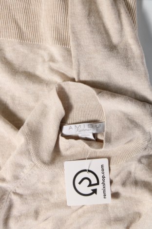 Дамски пуловер Amisu, Размер L, Цвят Бежов, Цена 17,41 лв.
