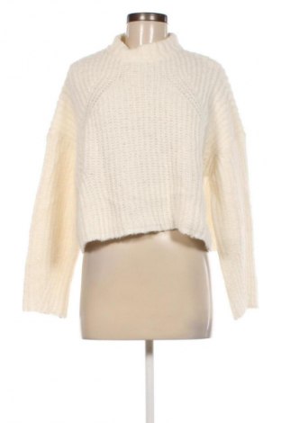 Дамски пуловер Bershka, Размер S, Цвят Бял, Цена 15,08 лв.
