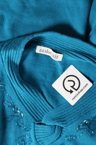 Дамски пуловер CASHMASOFT, Размер M, Цвят Син, Цена 26,69 лв.