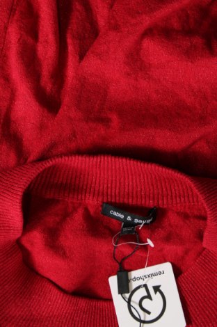 Damenpullover Cable & Gauge, Größe XL, Farbe Rot, Preis 7,49 €