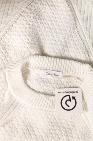 Дамски пуловер Calvin Klein, Размер M, Цвят Бял, Цена 59,52 лв.