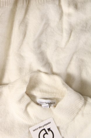 Pulover de femei Calvin Klein Jeans, Mărime L, Culoare Ecru, Preț 202,31 Lei