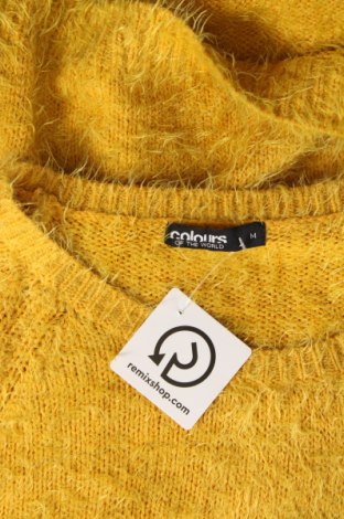 Damski sweter Colours Of The World, Rozmiar M, Kolor Żółty, Cena 51,02 zł