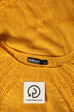 Damski sweter Colours Of The World, Rozmiar L, Kolor Żółty, Cena 51,02 zł