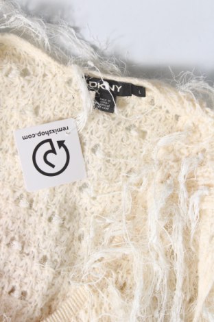 Дамски пуловер DKNY, Размер L, Цвят Екрю, Цена 72,00 лв.
