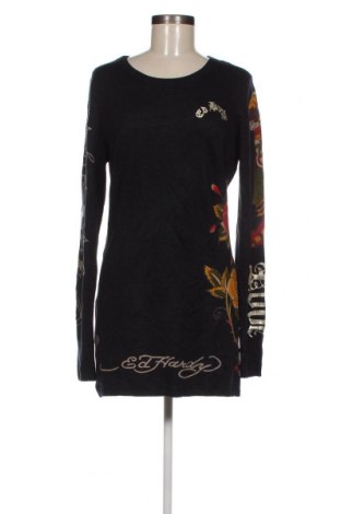 Дамски пуловер Ed Hardy By Christian Audigier, Размер L, Цвят Черен, Цена 40,30 лв.