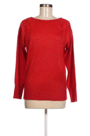 Дамски пуловер Elle, Размер M, Цвят Червен, Цена 15,08 лв.