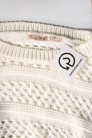 Γυναικείο πουλόβερ Esqualo, Μέγεθος XL, Χρώμα Λευκό, Τιμή 16,48 €