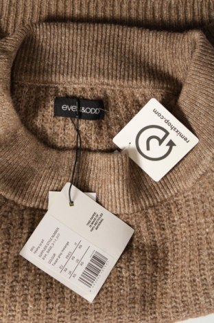 Γυναικείο πουλόβερ Even&Odd, Μέγεθος XS, Χρώμα Καφέ, Τιμή 13,04 €