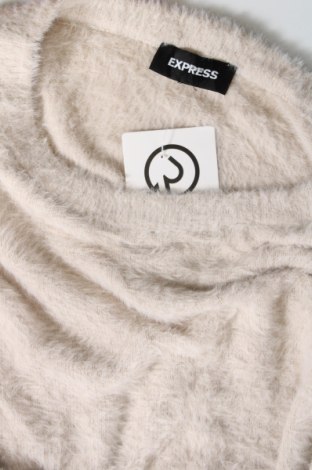 Дамски пуловер Express, Размер L, Цвят Бежов, Цена 22,55 лв.