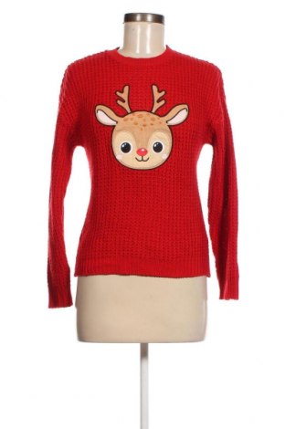 Дамски пуловер Fb Sister, Размер XS, Цвят Червен, Цена 15,08 лв.