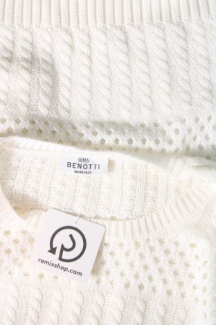 Γυναικείο πουλόβερ Gina Benotti, Μέγεθος M, Χρώμα Λευκό, Τιμή 9,87 €