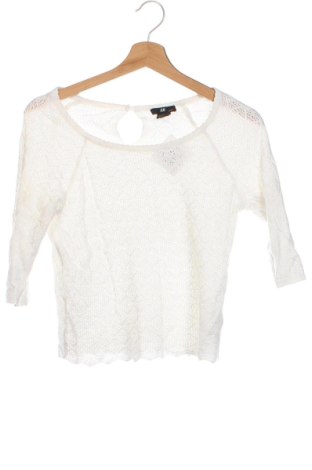 Дамски пуловер H&M, Размер XS, Цвят Бял, Цена 17,41 лв.