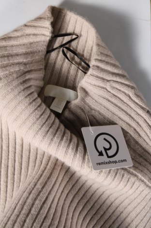 Дамски пуловер H&M, Размер M, Цвят Бежов, Цена 17,39 лв.