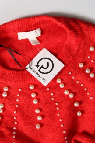 Damski sweter H&M, Rozmiar XL, Kolor Czerwony, Cena 60,29 zł
