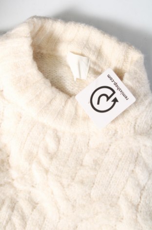 Дамски пуловер H&M, Размер L, Цвят Бял, Цена 15,08 лв.