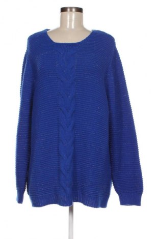 Γυναικείο πουλόβερ Helena Vera, Μέγεθος XXL, Χρώμα Μπλέ, Τιμή 16,48 €