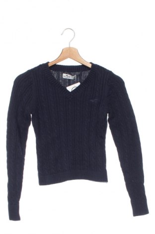 Дамски пуловер Hollister, Размер XS, Цвят Син, Цена 26,65 лв.
